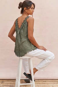 Solange Camisole - Khaki - One Size