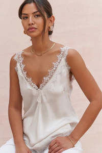 Solange Camisole - Moonbeam/Cream - One Size