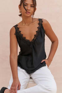 Solange Camisole - Black - One Size