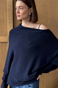 Best Selling: Charli London ~ Natalie Sweater ~ Deep Blue ~  One Size