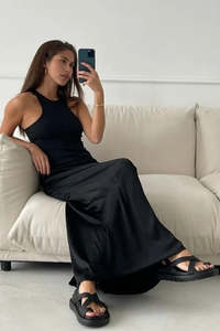 Best Selling: Charli London ~  Phoebe Satin Skirt  ~  ONE SIZE