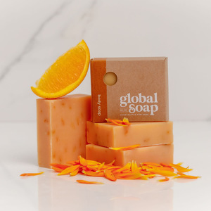 Products: Calendula and Orange Soap Global Soap NZ Handcrafted Luxury