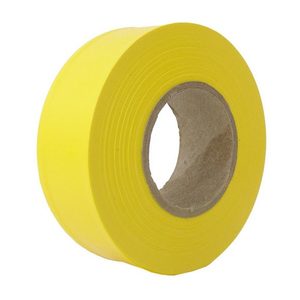 Clearance: Yellow Plastic Style Flagging Tape - CLEARANCE - Clearance, Clinometers, Compasses & Flagging Tape - Global Survey
