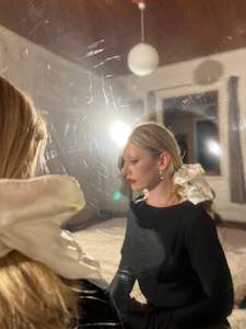 All: Scrunchie ~ Ivory Liquid Silk