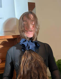 All: Scrunchie ~ Navy Silk