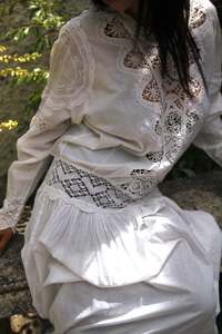 All: 1980's Victorian style cotton lace dress