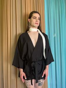 Tokyo Mini-Robe ~ Black Silk PRE-ORDER