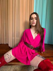 Tokyo Mini-Robe - Hot Pink SIlk
