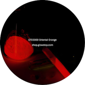 GTO3000 Oriental Orange Premium Grade Photoluminescent Pigments