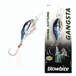 Crankbaits – Glowbite: Gangsta Diving and Rattling lure – Blue