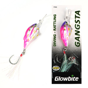 Crankbaits – Glowbite: Gangsta Diving and Rattling lure – Pink