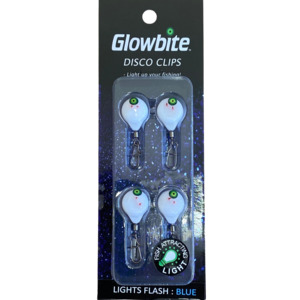 Glowbite Disco Clips – Flash blue