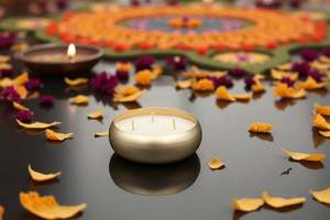With Love: Diwali Luxe – Round Bowl Candle