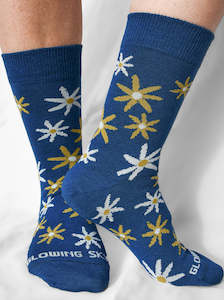Socks: S16 Unisex Merino Flower Sock