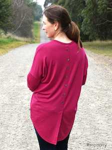 Base Essentials: Merino Button Detail Top