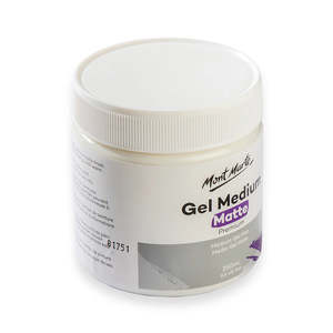 Mont Marte Art And Craft: Acrylic Medium - Gel Medium Matte Premium 250ml