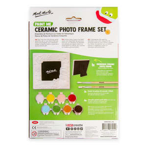 Mont Marte Art And Craft: Paint Me - Ceramic Photo Frame - Snowman Mont Marte