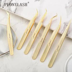 Lash Lift: Eyelash Tweezers Set - 6pcs
