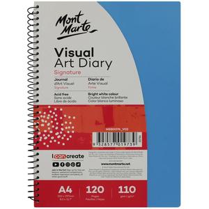 Art Diaries Sketchbooks: Visual Art Diary Signature A4 120 Pages 110gsm