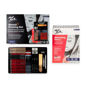 Drawing Set: Sketch Drawing Set Signature 30pc - Mont Marte