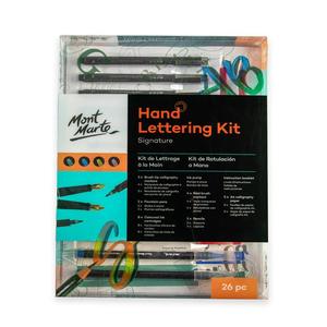 Drawing Set: Hand Lettering Kit 26pc - Mont Marte
