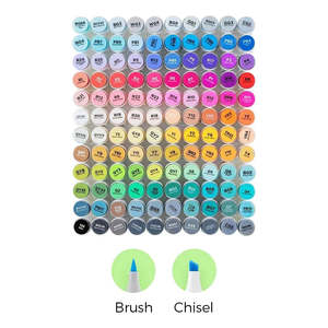 Markers: Ohuhu Honolulu 120 Colours Dual Tip Alcohol Art Markers