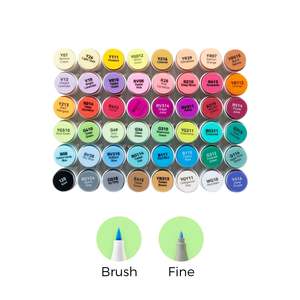 Markers: Ohuhu Honolulu B 48 Colours Dual Tip Alcohol Art Markers