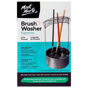 Art Brushes: Brush Washer Signature Stainless Steel - Mont Marte