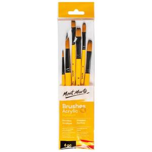 Art Brushes: Acrylic Brushes Signature 6pc - Mont Marte
