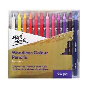 Art Brushes: Mont Marte Woodless Colour Pencils Premium 24pcs