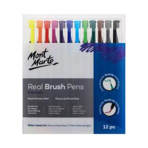 Art Brushes: Mont Marte Real Brush Pens 12pcs