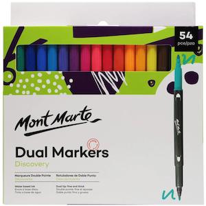 Markers: Dual Tip Markers Discovery 54pc - Mont Marte