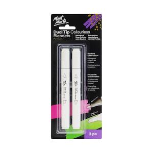 Dual Tip Colorless Alcohol Blenders Premium 2 pcs - Mont Marte