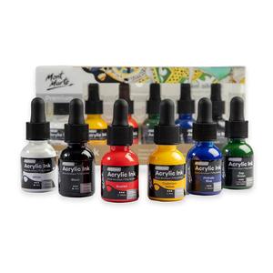 Drawing Inks: Acrylic Ink Premium 6pc X 20ml - Mont Marte
