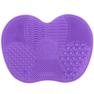 Makeup Brushes: Silicone Brush Cleaner Pad Scrubbed Board Cosmetic Make Up Tool Light Pink