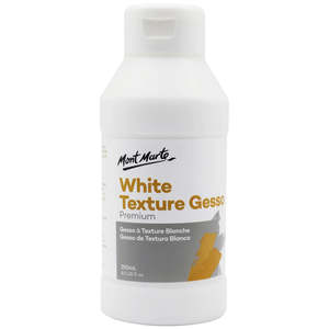 Gesso: White Texture Gesso Premium 250ml - Mont Marte