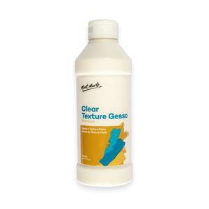 Gesso: Clear Texture Gesso Premium 500ml (16.9oz) - Mont Marte