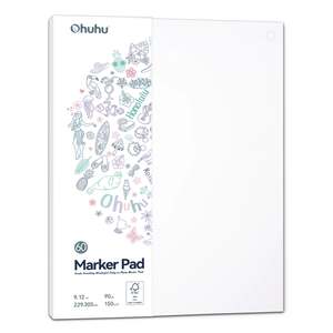 Art Supplies: Ohuhu Marker Pad 9x12 120LB 200GSM Bleedproof Double-Sided