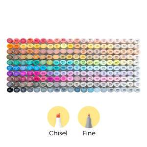 Art Supplies: Ohuhu Oahu 200 Colors Fine and Chisel Dual Tip Alcohol Markers