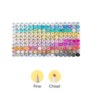 Art Supplies: Ohuhu Oahu 160 Colors Fine and Chisel Dual Tip Alcohol Markers