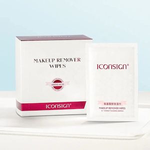 Makeup Remover Wipes 30pcs – Pure Cotton, Gentle & Travel-Friendly ICONSIGN