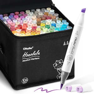 Art And Craft: Ohuhu Honolulu 104 Colours Dual Tip Alcohol Art Markers