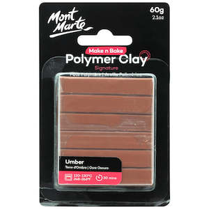 Art And Craft: Make n Bake Polymer Clay Signature 60g - Umber Mont Marte