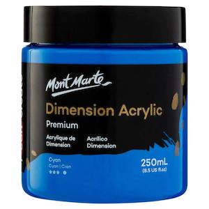 Dimension Acrylic Paint 250ml Pot - Cyan Blue - Mont Marte