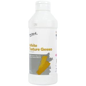 Gesso: White Texture Gesso Premium 500ml (16.9oz) - Mont Marte