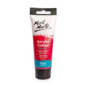 Mont Marte Studio Acrylic Paint Tube 75ml  - Rose Madder