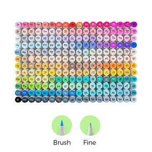 Art Supplies: Ohuhu Honolulu B 216 Colours Dual Tip Alcohol Art Markers