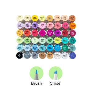 Art Supplies: Ohuhu Honolulu 48 Classic Colours Dual Tip Alcohol Art Markers