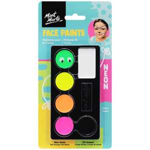Art Supplies: Kids Face Painting Set - Neon - Mont Marte