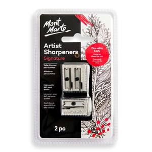 Artists Sharpener Set Zinc Alloy 2pce - Mont Marte